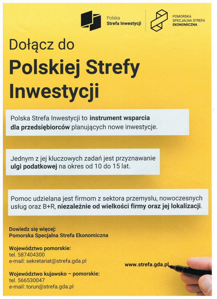Plakat Polskiej Strefy Inwestycji